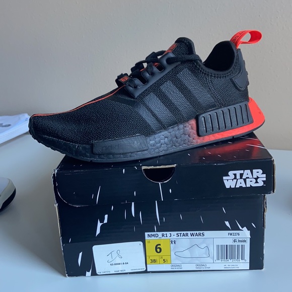 adidas Star Wars x NMD_R1 Darth Vader for Sale  NMD’s R1J Star Wars edition, red and black size 6